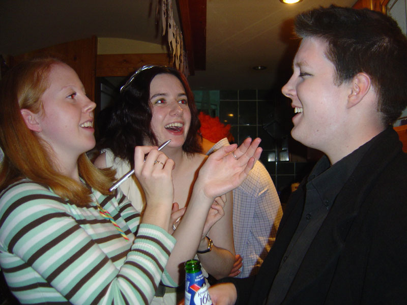 Katie pokes Rob's eye out - 28/10/2004 21:37