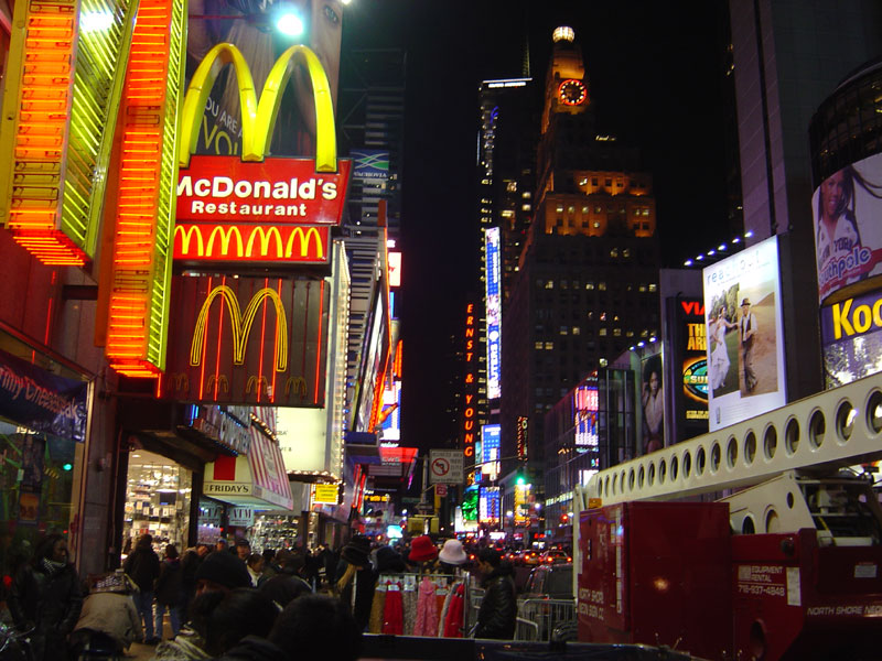 Hmmm McDonalds. Times Square - 03/02/2004 1:49