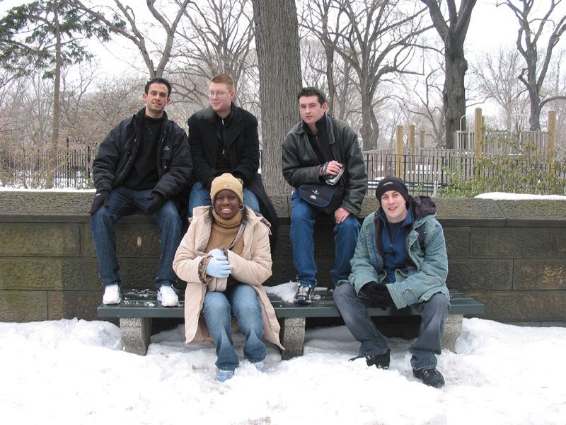 All of us outside Central Park - 03/02/2004 17:08